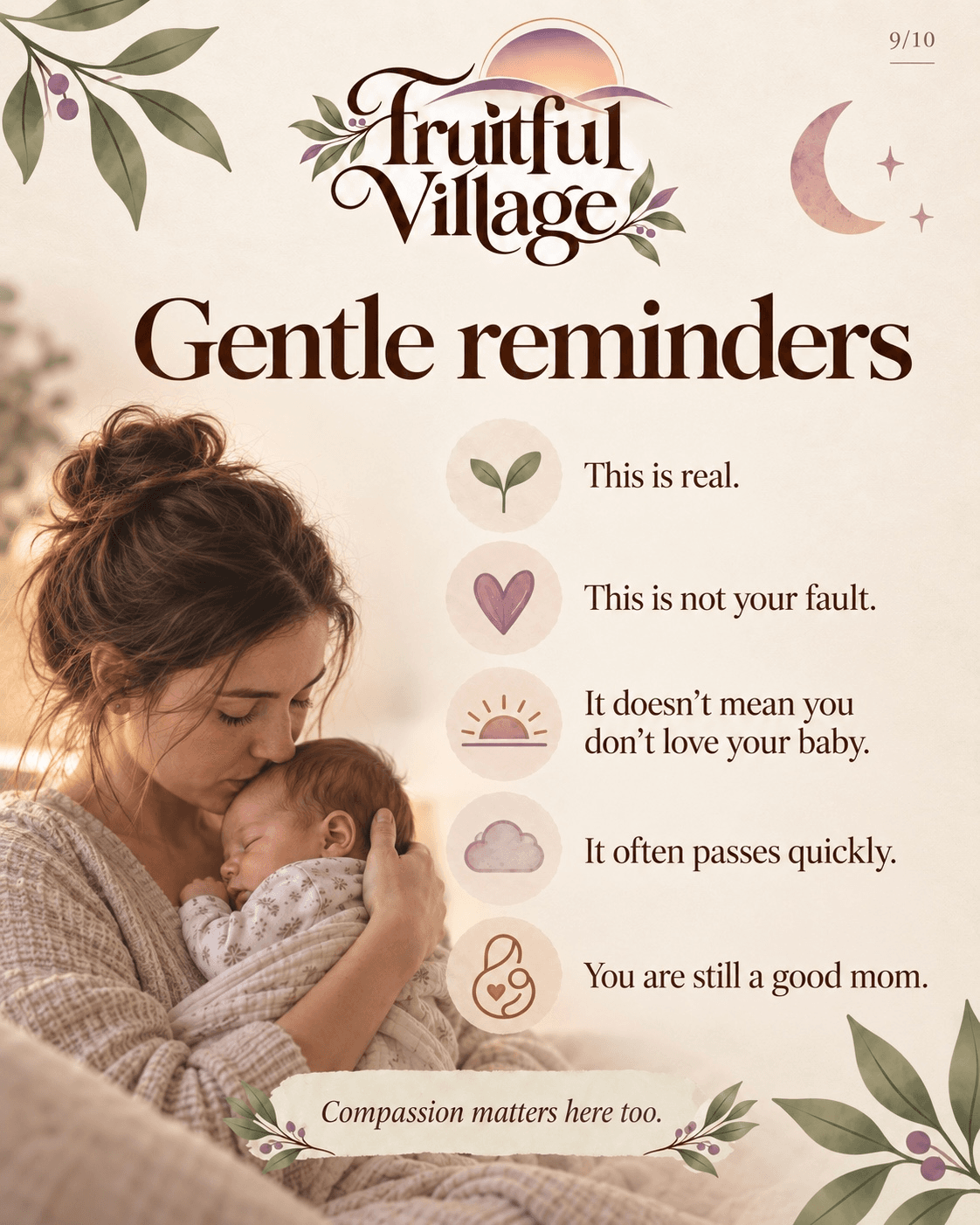Gentle reminders: D-MER is real, is not your fault, does not mean you do not love your baby, and often passes quickly.
